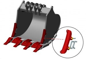 MTG Excavator Bucket Side Protectors